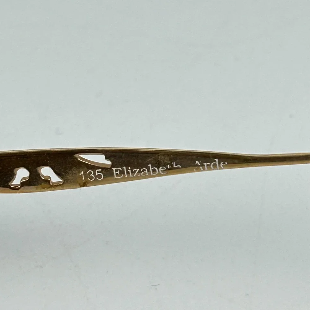 Elizabeth Arde 629-3 Womens‎ Eyeglasses Frame Gold Tone Oval Full Rim 54-16-135